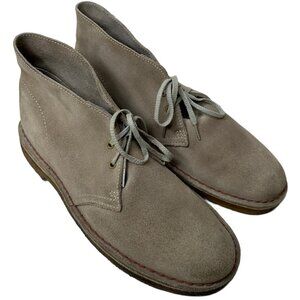 Clarks Originals Desert Boots Mens Size 7.5 Beige Sand Suede Crepe Sole Chukka